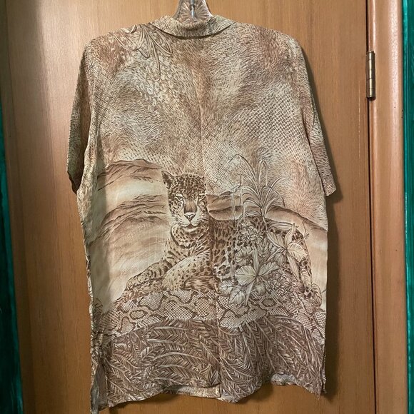 Conrad C Safari Tiger Print 2 piece blouse and skirt (slight sheer) - Picture 8 of 13